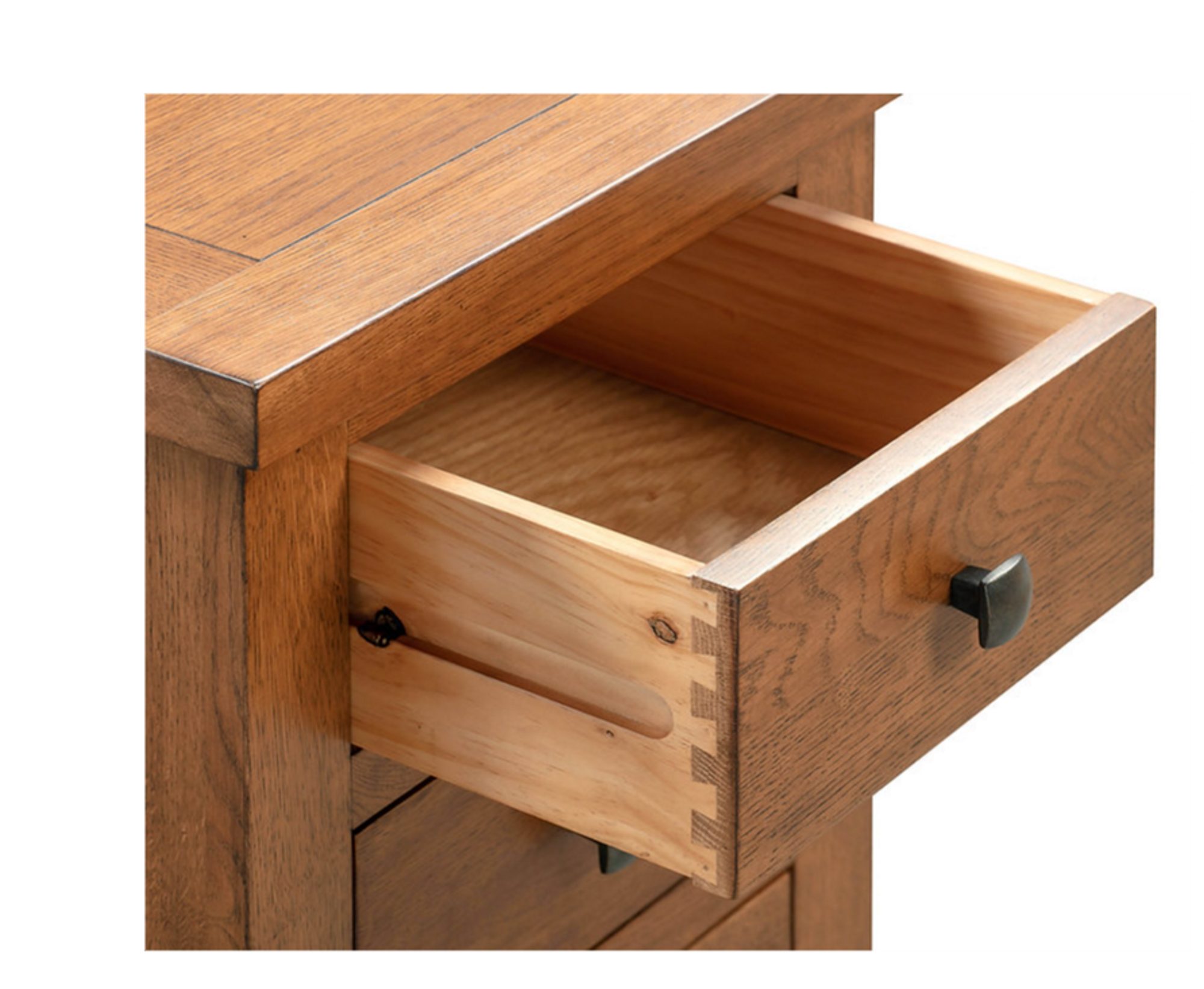 Devonshire Living Devonshire Dorset Rustic Oak Compact Drawer Bedside