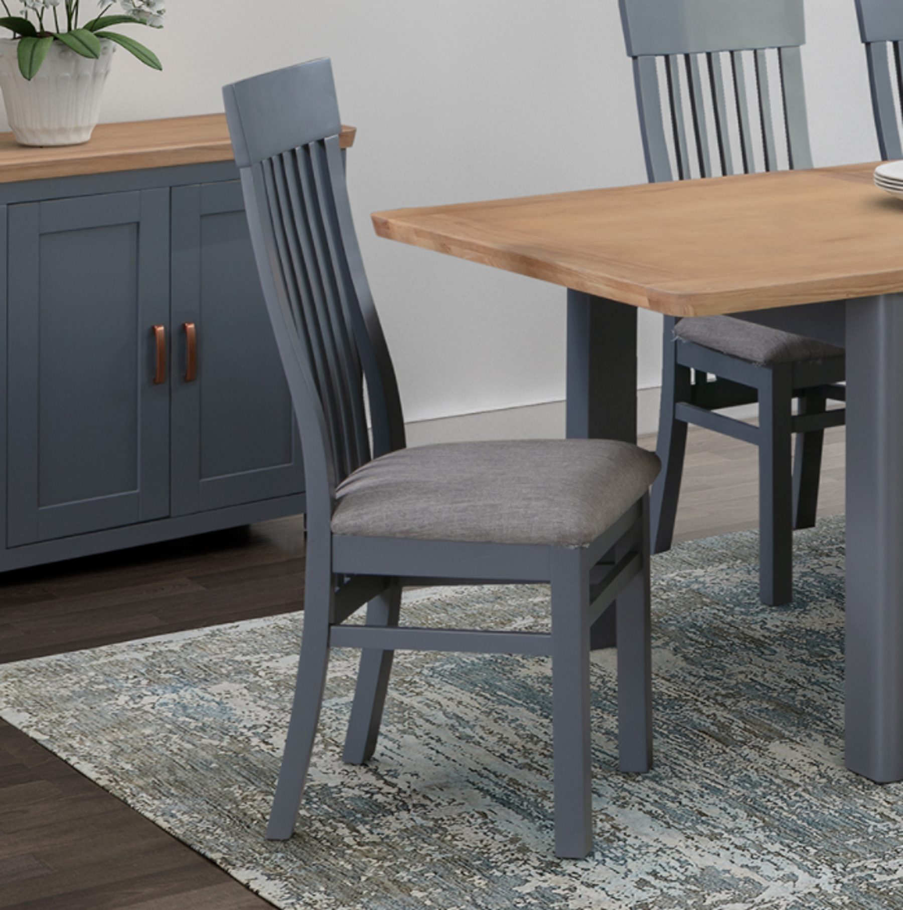 Annaghmore Treviso Midnight Blue Dining Chair - Dining Chairs - Hafren ...