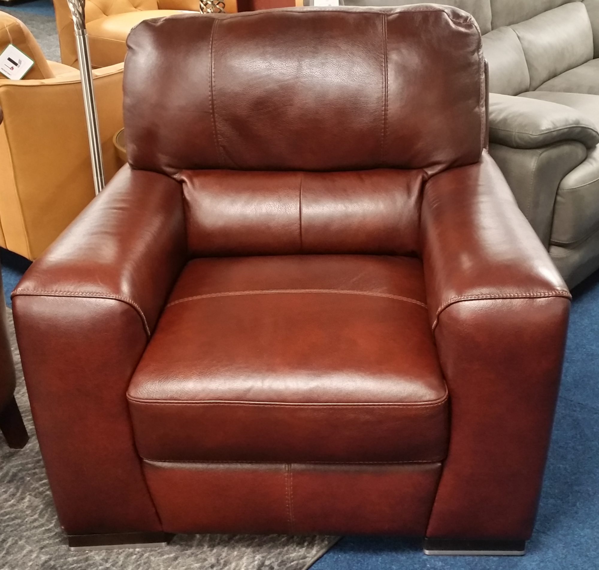 Marinelli Nevada Leather Armchair Clearance Sofas & Chairs Hafren Furnishers