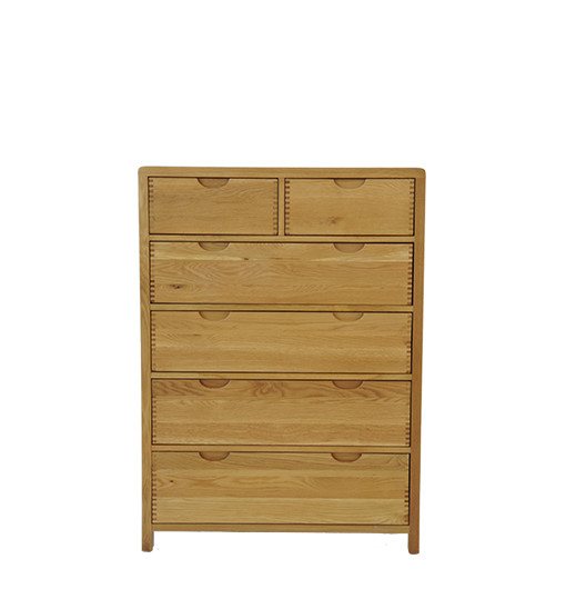 Ercol Bosco 6 Drawer Tall Wide Chest Chest Of Drawers Hafren Furnishers