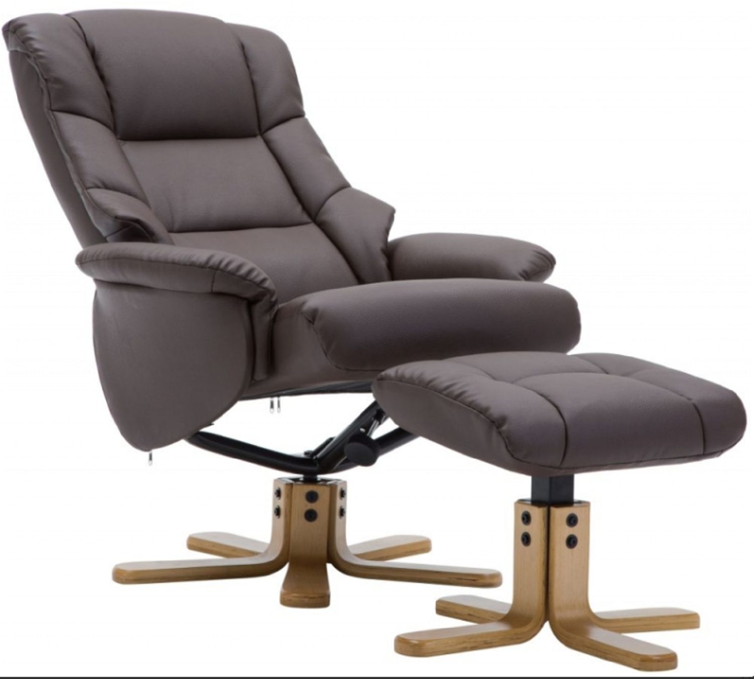 Global Furniture Alliance GFA Florence Swivel Recliner And Footstool