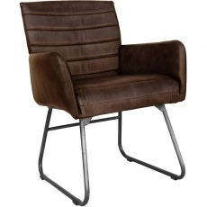 Hafren Collection K Chair Collection Leather & Iron Chair CH504