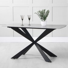 Hafren Collection K Table Collection 1.4m Grey Dining Table