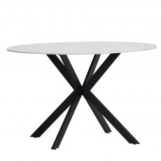 Hafren Collection K Table Collection 1.2m Round White Dining Table