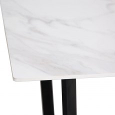 Hafren Collection K Table Collection 1.8m White Sintered Stone Dining Table