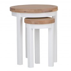 Hafren Collection KEA Dining Round Nest Of Two Tables