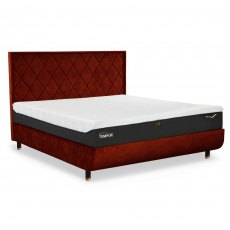 Tempur Arc Static Disc Bedframe With Quilted Headboard