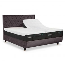Tempur Arc Adjustable Disc Bedframe With Quilted Headboard