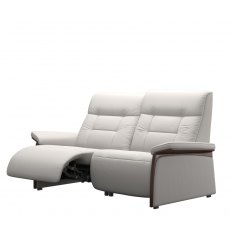 Stressless Mary 2 Seater Single Sided Powered Recliner Sofa With Wooden Arms