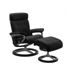 Stressless Erik Recliner Chair & Footstool (Signature Base)