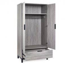 Julian Bowen Bali 2 Door 1 Drawer Wardrobe