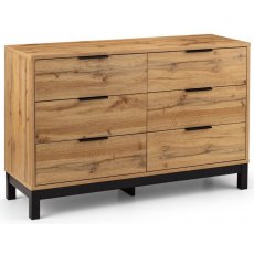 Julian Bowen Bali 6 Drawer Wide Chest