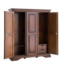 Hafren Collection Sherlock Normandie Triple Wardrobe