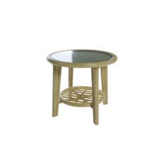 Daro Dingley 50cm Round Glass Top Side Table