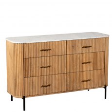 Hafren Collection Sherlock 6 Drawer Wide Chest