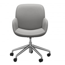 Stressless Bay Low Back Office Chair With Arms