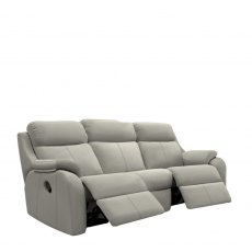 G Plan Kingsbury 3 Seater Double Powered Recliner Curved Sofa