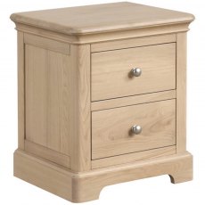 Devonshire Lydford Oak 2 Drawer Bedside Chest