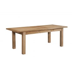 Devonshire New Oak Dining Table 2 Extensions Large