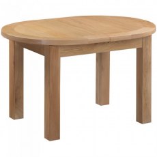 Devonshire Dorset Light Oak D End Extending Table