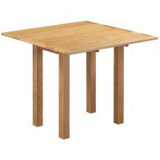 Devonshire New Oak Square Drop Leaf Extending Table