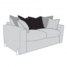 Buoyant Upholstery Axel 2 Seater Pillow Back Sofa