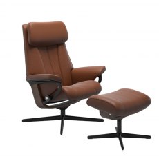 Stressless Paul Cross Base Recliner & Footstool