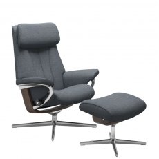 Stressless Paul Cross Base Recliner & Footstool