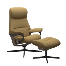 Stressless Philip Cross Base Recliner Chair & Footstool