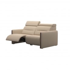 Stressless Emily Powered 2 Seater Single RHF Recliner Wood Inlay