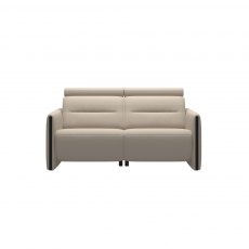 Stressless Emily Static 2 Seater Sofa With Wood Inlay