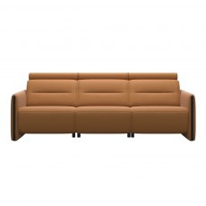 Stressless Emily Static 3 Seater Sofa With Wood Inlay