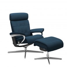 Stressless Erik Recliner Chair & Footstool (Cross Base)