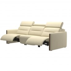 Stressless Emily 3 Seater Sofa With 3 Powered Recliners Wood Inlay Stressless Emily 3 Seater Sofa With 3 Powered Recliners Wood Inlay
