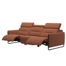 Stressless Emily 3 Seater Sofa With 3 Powered Recliners Steel Legs Stressless Emily 3 Seater Sofa With 3 Powered Recliners Steel Legs