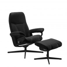 Stressless Consul Recliner Cross Base Chair 3 Sizes Stressless Consul Recliner Cross Base Chair 3 Sizes