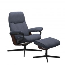 Stressless Consul Recliner Cross Base Chair 3 Sizes Stressless Consul Recliner Cross Base Chair 3 Sizes