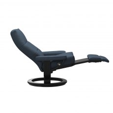 Stressless David Recliner Chair & Footstool Powered Leg & Back Stressless David Recliner Chair & Footstool Powered Leg & Back