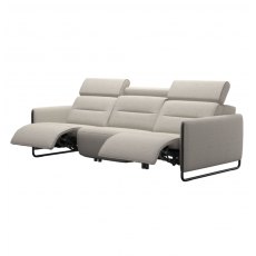 Stressless Emily 3 Seater Sofa With 2 Powered Recliners Steel Legs Stressless Emily 3 Seater Sofa With 2 Powered Recliners Steel Legs