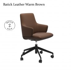 Stressless Promotions Laurel Low Back Office Chair With Arms Stressless Promotions Laurel Low Back Office Chair With Arms