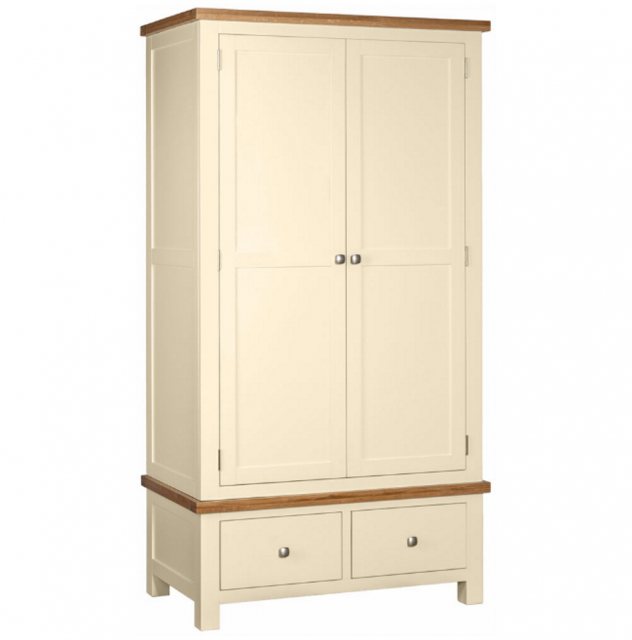 Devonshire Living Devonshire Dorset Painted Double Wardrobe With 2 Drawers