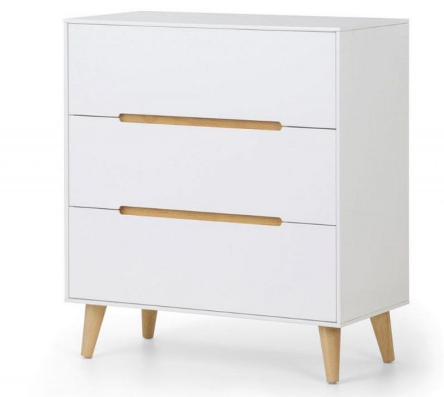 Julian Bowen Alicia 3 Drawer Chest - Chest of Drawers - Hafren Furnishers