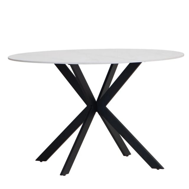 Hafren Collection Hafren Collection K Table Collection 1.2m Round White Dining Table