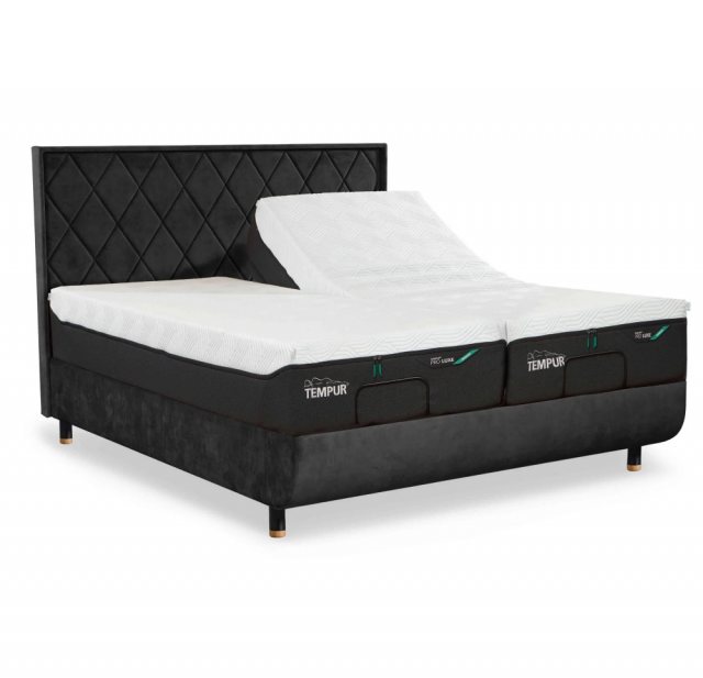 Tempur Tempur Arc Adjustable Disc Bedframe With Quilted Headboard