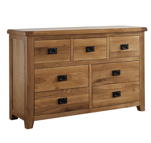 Crowther Distribution Crowther Distribution Minnesota Oak 7 Drawer Chest