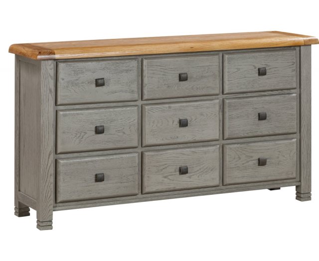 Crowther Distribution Crowther Distribution New York Oak 9 Drawer Chest