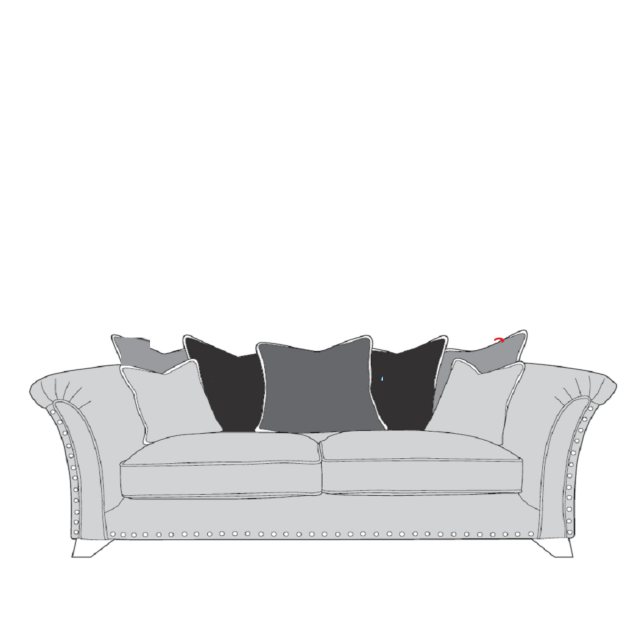 Buoyant Upholstery Buoyant Upholstery Vesper 3 Seater Pillow Back Sofa