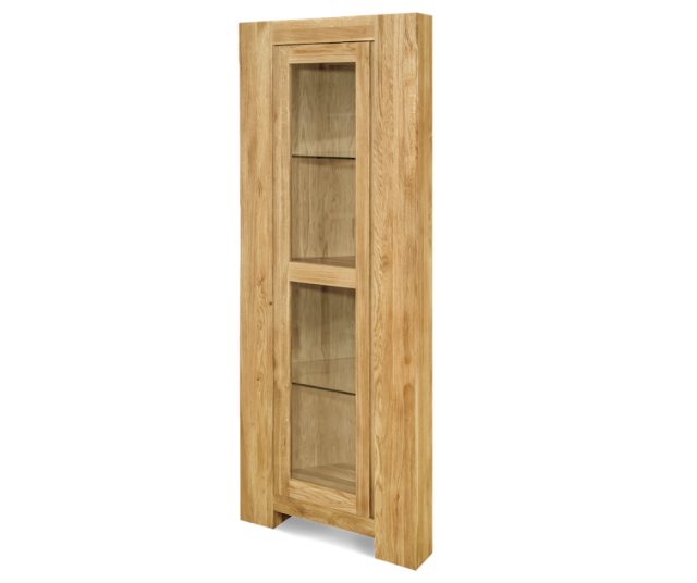 Clemence Richard Clemence Richard Massive Oak Corner Display Cabinet