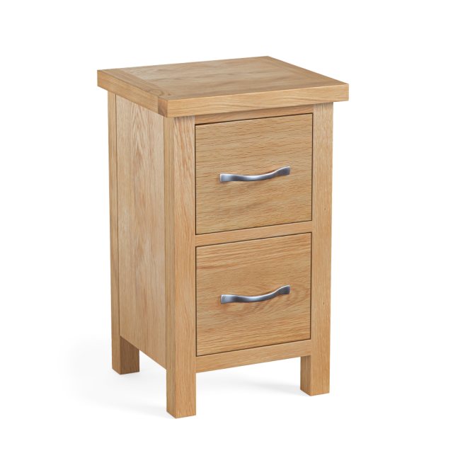 Global Home Global Home New Trinity Oak Narrow Bedside Chest