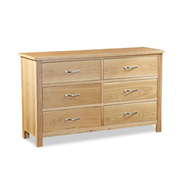 Global Home Global Home New Trinity Oak 6 Drawer Chest